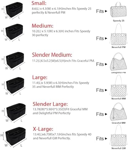 LEXSION Felt Insert Bag Organizer Bag In Bag - Image 3