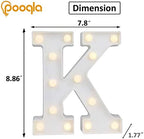 Pooqla LED Light Up Letters, Warm White and Colorful Lighted Marquee Letters - Image 3