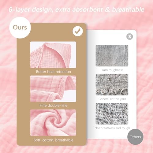 SWEET DOLPHIN Muslin Hooded Baby Bath Towels - Image 6