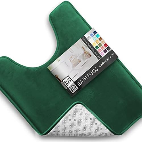 Clara Clark Bathroom Rugs, Velvet Memory Foam Bath Mat, Machine Washable Bath by ClaraClark