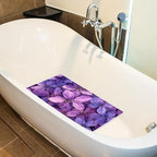 Shower Mat Non Slip 26.8 x 15.1 Inches, Flower Bathtub Mat Shower Stall Mats - Image 4
