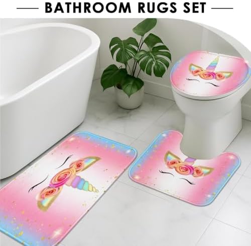 Britimes Bathroom Sets with Shower Curtain and Rugs - Image 5