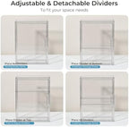 Baby Bottle Organizer – Large Adhesive Wall-Mount 3 Tier Adjustable Acrylic - Image 6