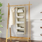 Hanging Closet Organizer 5-Shelf, Oxford Fabric Wardrobe Storage - Image 2