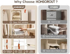 Homsorout 6-Tier Modular Hanging Closet Organizer Shelves - Image 4