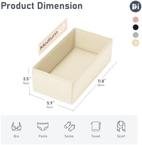 DIMJ Drawer Organizer Clothes - Image 5