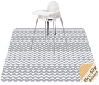Baby Splat Mat for Under High Chair, 51 x 51 Inch Splash Mat, Waterproof and by WOMUMON