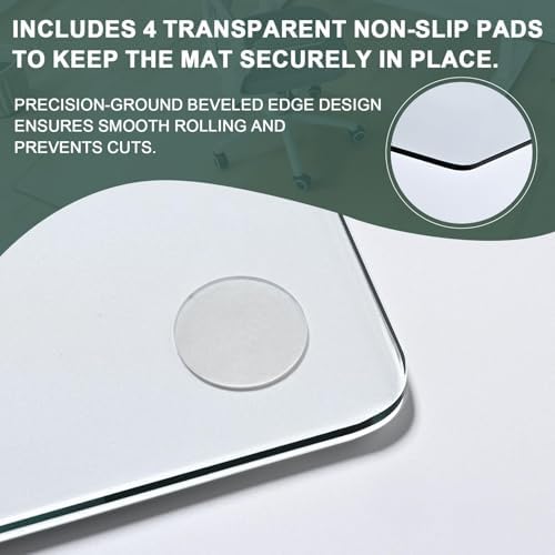 Tempered Glass Chair Mat 60" x 48" - Image 3