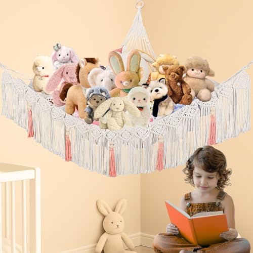 Stuffed Animal Hammock Corner, Plushie Net by Unknown