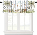 Forest Animals Valance Curtains Watercolor Bear Fox Rabbit Tree Branch Print by Unknown