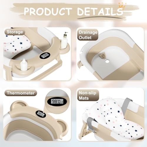 TPN Collapsible Baby Bathtub, Baby Bath Tub - Image 3