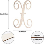 Cursive Wooden Letters X for Wall Decor Large Wood Monogram Letters 14 Inch - Image 2