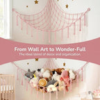 Stuffed Animal Storage Hammock Corner Net, Large Macrame Stuffed Animal - Image 3