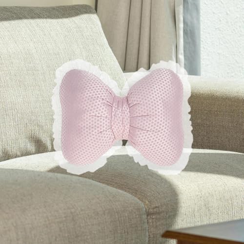 Fenteer Cute Bow Cushion, Soft Bowknot Decorative Throw Pillow, Comfortable - Image 5