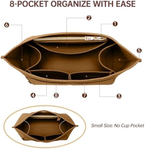 OPPOSHE Purse Organizer Insert for Longchamp Le Pliage, Premium Felt Long Champ - Image 4