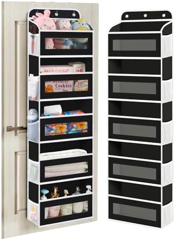 KYEVIS Over The Door Organizer, 5 Shelves Closet Door Hanging Organizer by StrongandOrganizer