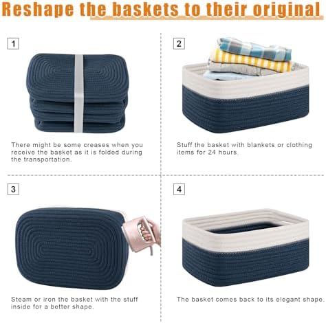 OIAHOMY 4 PACK 7L Storage Baskets - Image 7