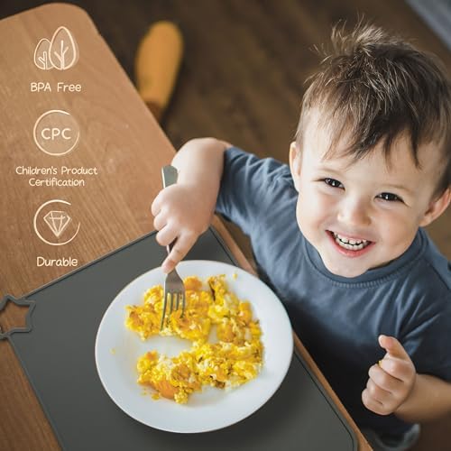 Moonkie Silicone Placemat for Babies: Toddler Table Mats for Self-Feeding - Image 2