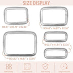 YOPCDJ 5PCS Diaper Bag Organizer Pouch Set, TSA Approved Toiletry Bag，Clear - Image 3