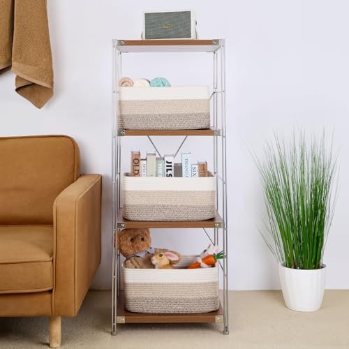MiniArk Large Storage Baskets for Shelves, Baby Nursery, Toy Baskets Box - Image 4