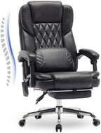 Massage Office Chair with Footrest, High Back Executive Chair, Ergonomic Desk by Unknown
