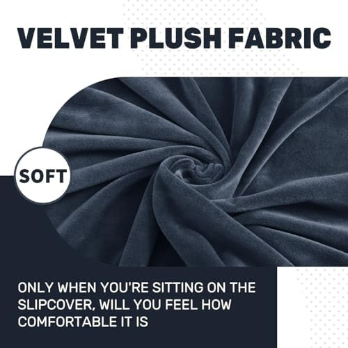 ZNSAYOTX Stretch Velvet Recliner Cover 4-Pieces, Thick Soft Recliner Chair - Image 5