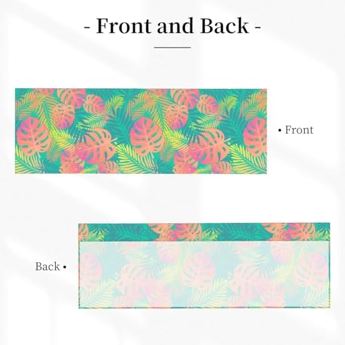 Tropical Leaf Kitchen Window Valance 54x18 Inch - Image 2