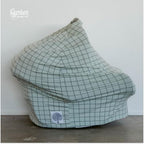 Parker Baby Co Multi-Use Cover Carseat Cover Nursing Cover: Sage Windowpane - Image 6