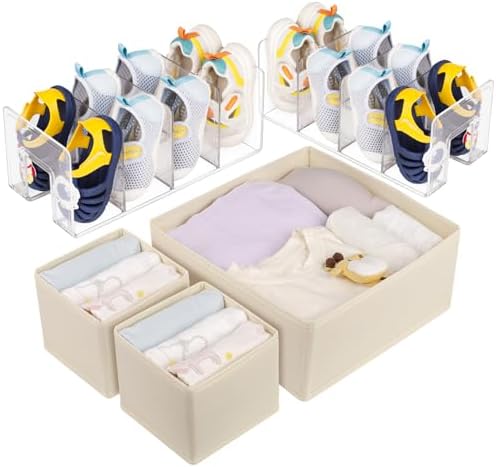 5 Pack Drawer Organizer Clothes, Foldable Baby Organizers and Storage & Dresser by Unknown