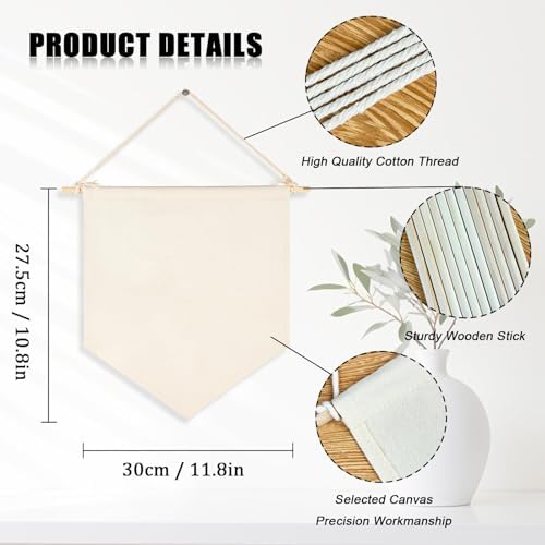 1/3/10Pcs Blank Wall Canvas Banners-Decorative DIY Wall Decor, Baby Shower - Image 5