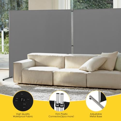 Rantila Indoor Room Divider, Portable Office Divider, Room Divider Wall Screen - Image 4