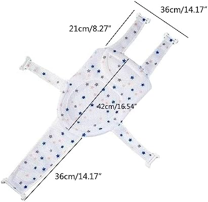 Adjustable Baby Bath Seat Support Net Newborn Baby Anti Slip Bathtub Support - Image 6