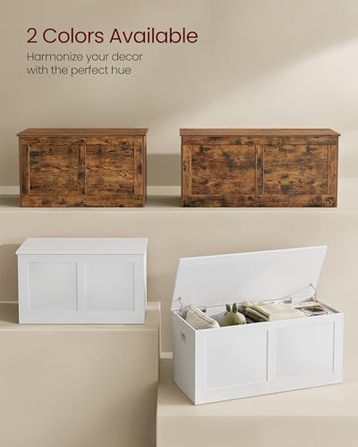 VASAGLE Storage Chest with 2 Safety Hinges, 15.7 x 31.5 x 18.3 Inches - Image 6