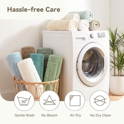 GRANNY SAYS Sage Green Bathroom Rug 24" x 36", Non-Slip Bath Mat - Image 7
