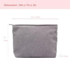 PAZIMIIK Makeup Bag Large Zipper Corduroy Make Up Pouch - Image 2