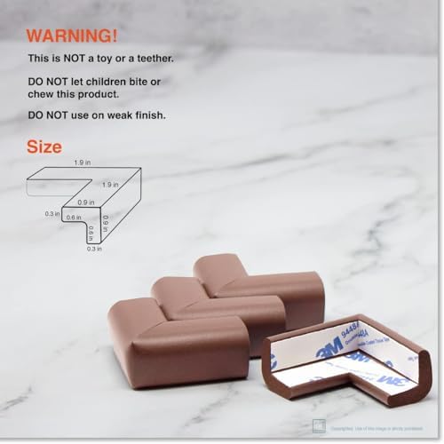 Roving Cove Baby Proof Corner Edge Protector, Small 18ft Edge 8 Corners - Image 6