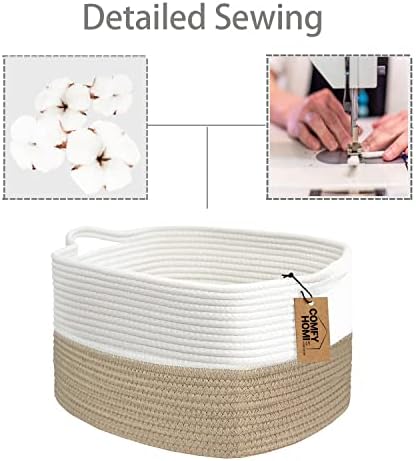 COMFY-HOMI Cotton Rope Woven Basket - Image 6
