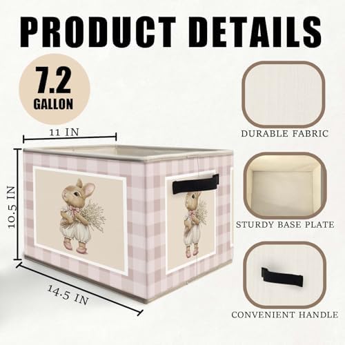 Bunny Nursery Storage Bins Basket, Toybox - Image 6