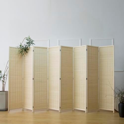 Furnnylane 8 Panel Bamboo Room Divider - Image 2
