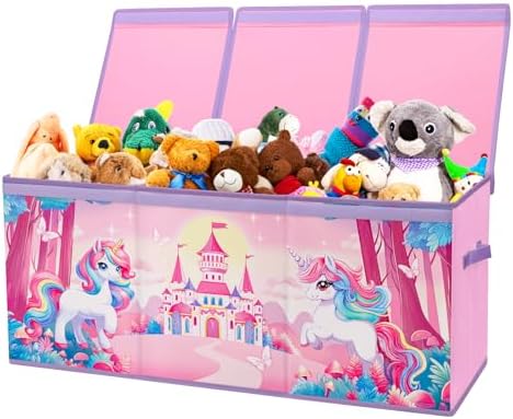 decalsweet Large Toy Box Collapsible Chest Organizer by Decalsweet