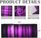 Emvency Valances for Windows, 2 Pack, 52x18 Inch - Image 3