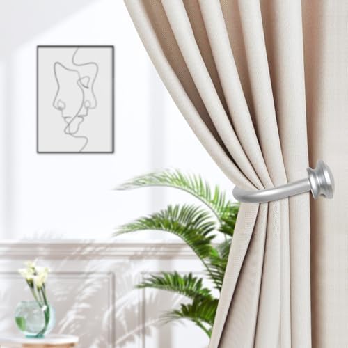 TONIAL Curtain Holdbacks, Small Cap Finials - Image 2