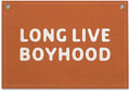 Long Live Boyhood Banner – Boy Room Decor Linen Banner Hanging Flag Retro Pink by RBAFAO
