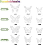 SAOROPEB 3D Butterfly Wall Decor 48 Pcs Pearl White Butterfly Decorations - Image 5