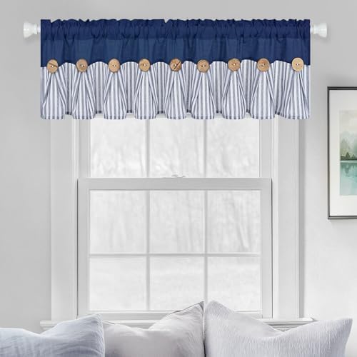 ASPMIZ Farmhouse Cotton Linen Valances - Image 4