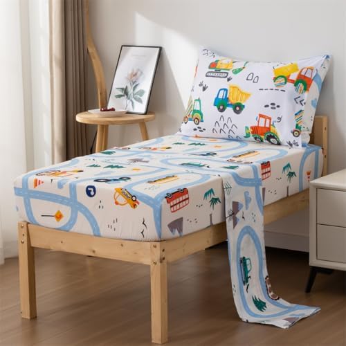 NTBED 4 Pieces Construction Toddler Bedding Set - Image 4