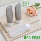 Travel Bottles for Toiletries 6 Pack, Leakproof 2 oz Tsa Approved Travel Size - Image 2