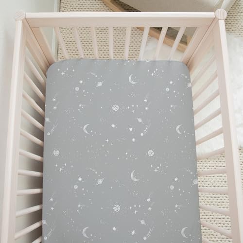 Sorrel + Fern Baby Crib Sheets Neutral, Fitted 2-Pack - Image 4