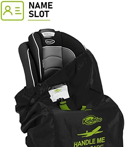 KiddiGo Car Seat Travel Bag For Airplane, 33” H x 18” W x 18” D, Fits Most - Image 3