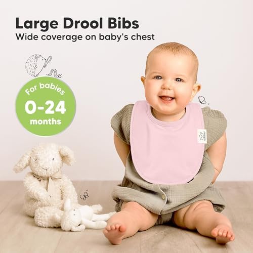 KeaBabies 8-Pack Organic Baby Bibs - Image 2